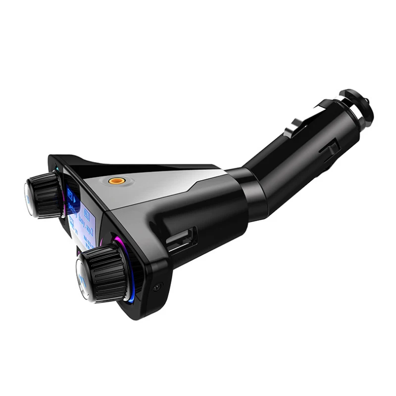 Bluetooth 5.0 Car Adapter FM/AUX Transmitter Kit MP3 Player Auto Wireless Handsfree Dual USB Charger LED Screen