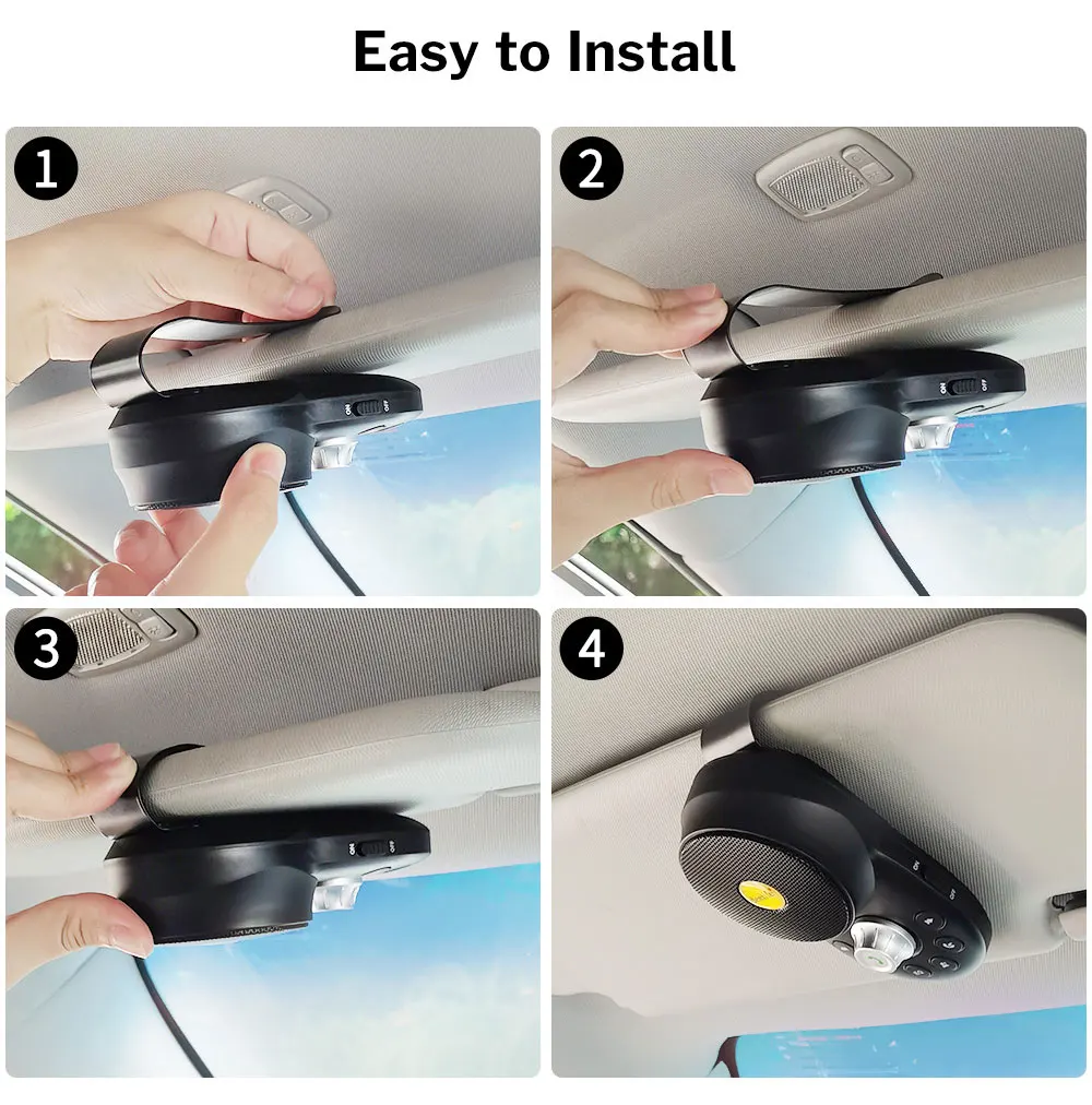 Deelife Handsfree Car Bluetooth Hands-free Kit for Auto Speakerphone BT 5.0 Hands Free Carkit