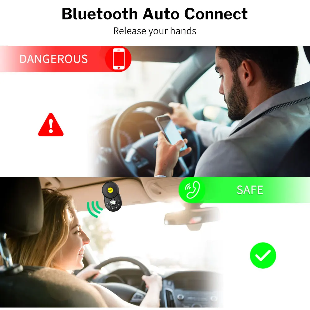 Deelife Handsfree Car Bluetooth Hands-free Kit for Auto Speakerphone BT 5.0 Hands Free Carkit