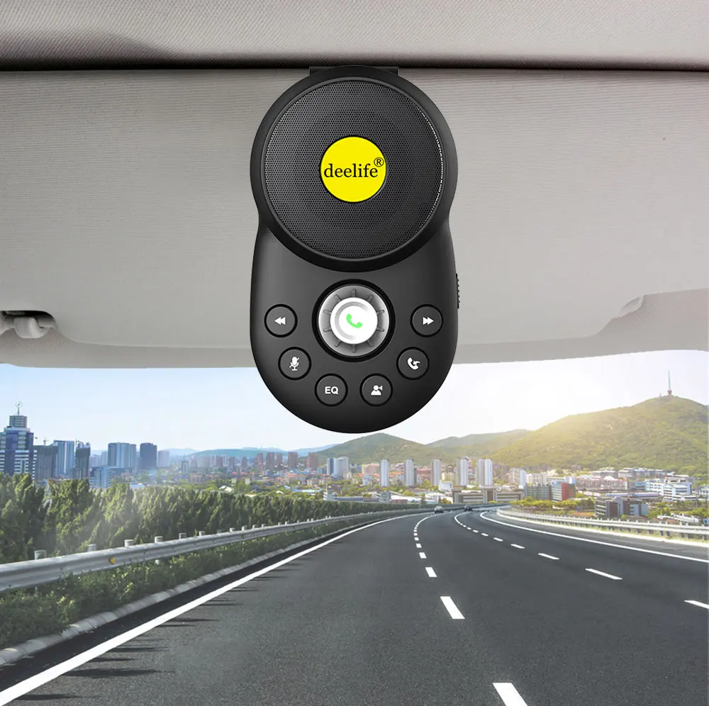 Deelife Handsfree Car Bluetooth Hands-free Kit for Auto Speakerphone BT 5.0 Hands Free Carkit