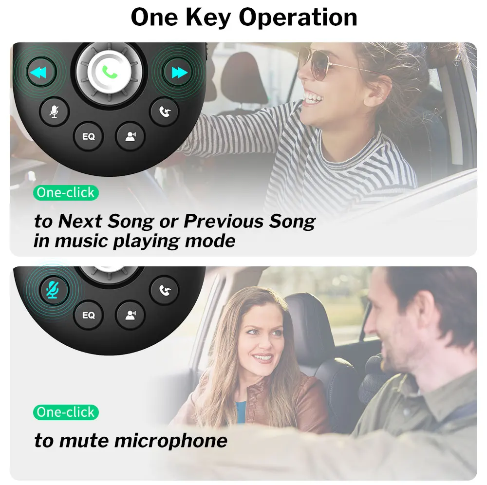 Deelife Handsfree Car Bluetooth Hands-free Kit for Auto Speakerphone BT 5.0 Hands Free Carkit