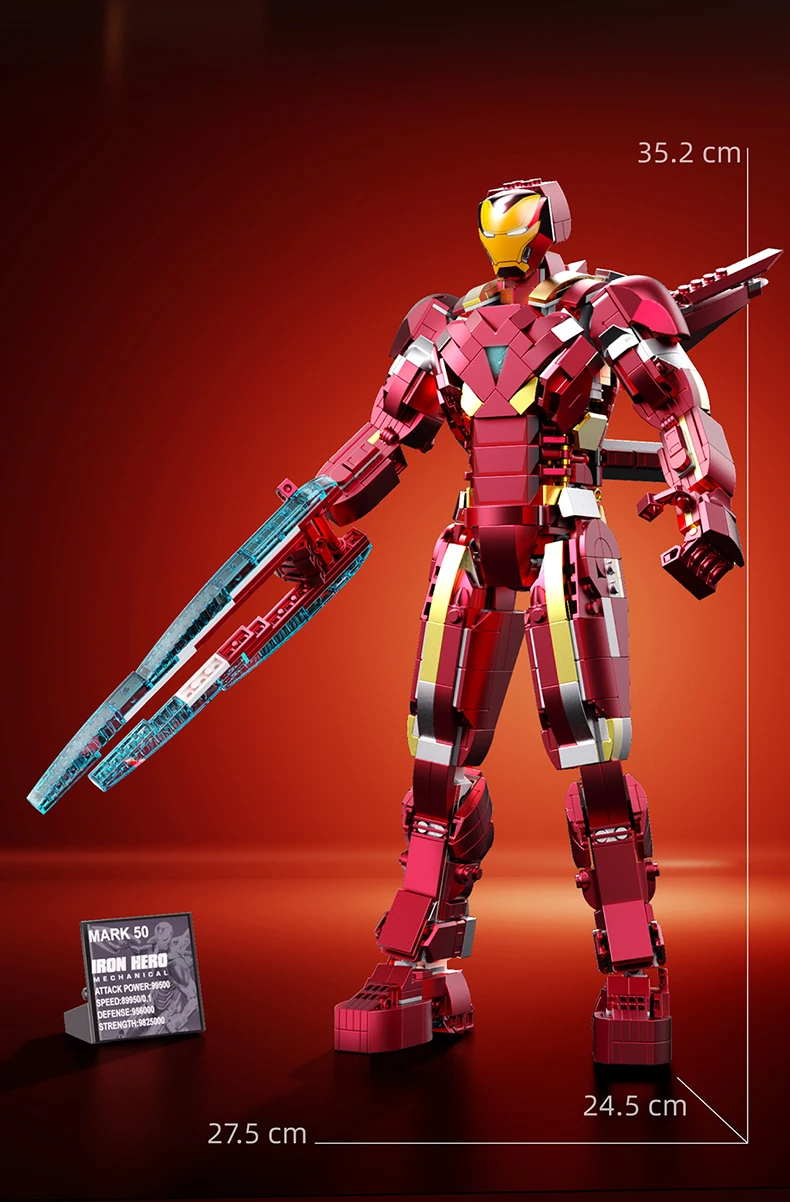 Marvel Iron Man MK85 Mecha MOC Building Blocks Movie Dolls The Avengers Figures Bricks Gifts Toys for Kids Children Adult Boys