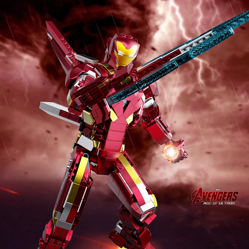 Marvel Iron Man MK85 Mecha MOC Building Blocks Movie Dolls The Avengers Figures Bricks Gifts Toys for Kids Children Adult Boys