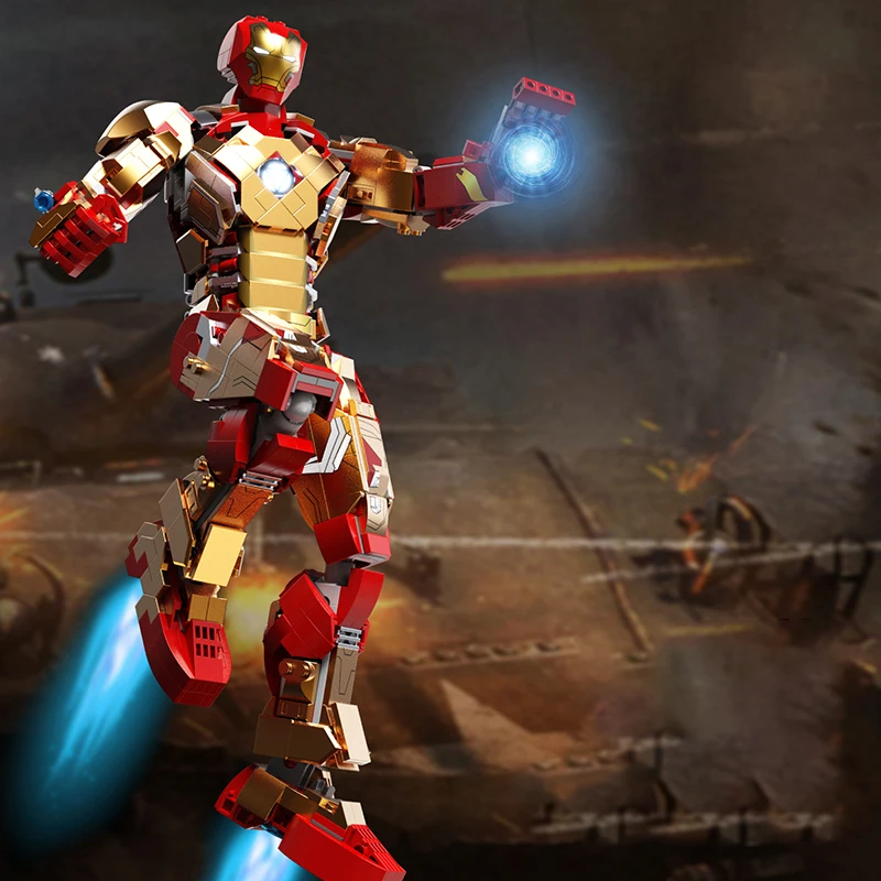 Marvel Iron Man MK85 Mecha MOC Building Blocks Movie Dolls The Avengers Figures Bricks Gifts Toys for Kids Children Adult Boys
