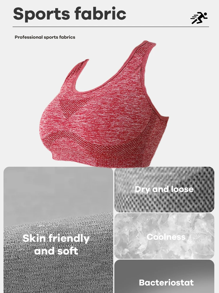 Soutien-gorge Push Up Respirant Pour Femmes, Sous-vêtements De Sport, Course À Pied, Yoga, Fitness