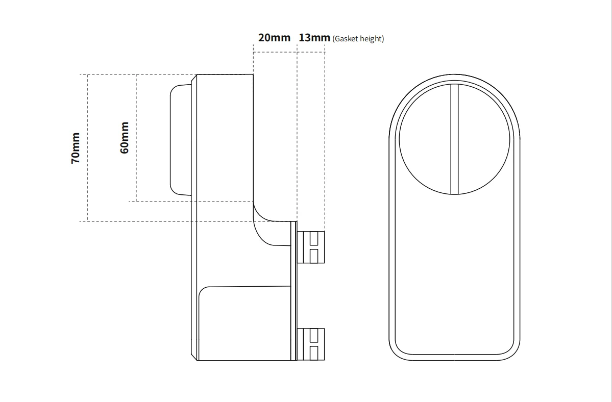 A1 Pro Max Bluetooth Smart Door Lock Tuya APP Remote Control Keyless Unlock Smart Life Cylinder DIY Easy Installation