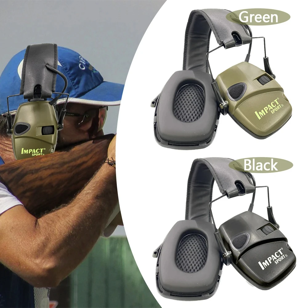 Outdoor Tactical Electronic Shooting Earmuff Gun Range Anti-noise Headset Impact Sound Amplification Hearing protector