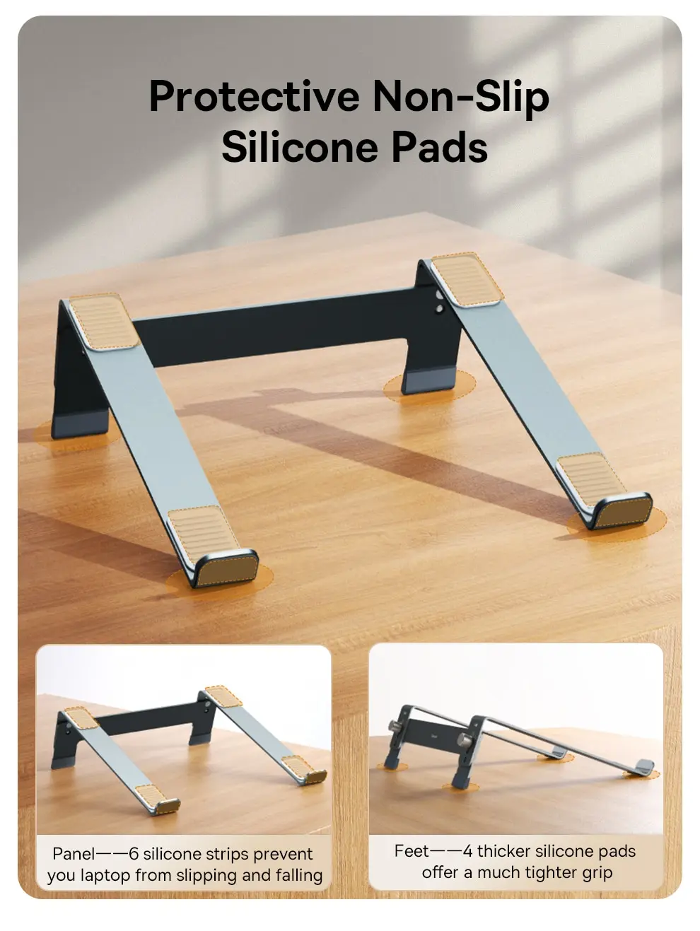 Baseus Adjustable Laptop Stand Aluminum Portable Notebook Support Holder for Macbook Air Pro Computer Stand Cooling Bracket