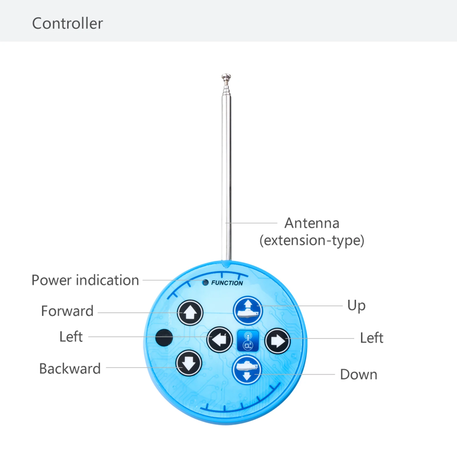 Mini RC Submarine 0.1m/s Speed Remote Control Boat Waterproof Diving Toy Simulation Model for Kids Christmas Gift New Year Gift