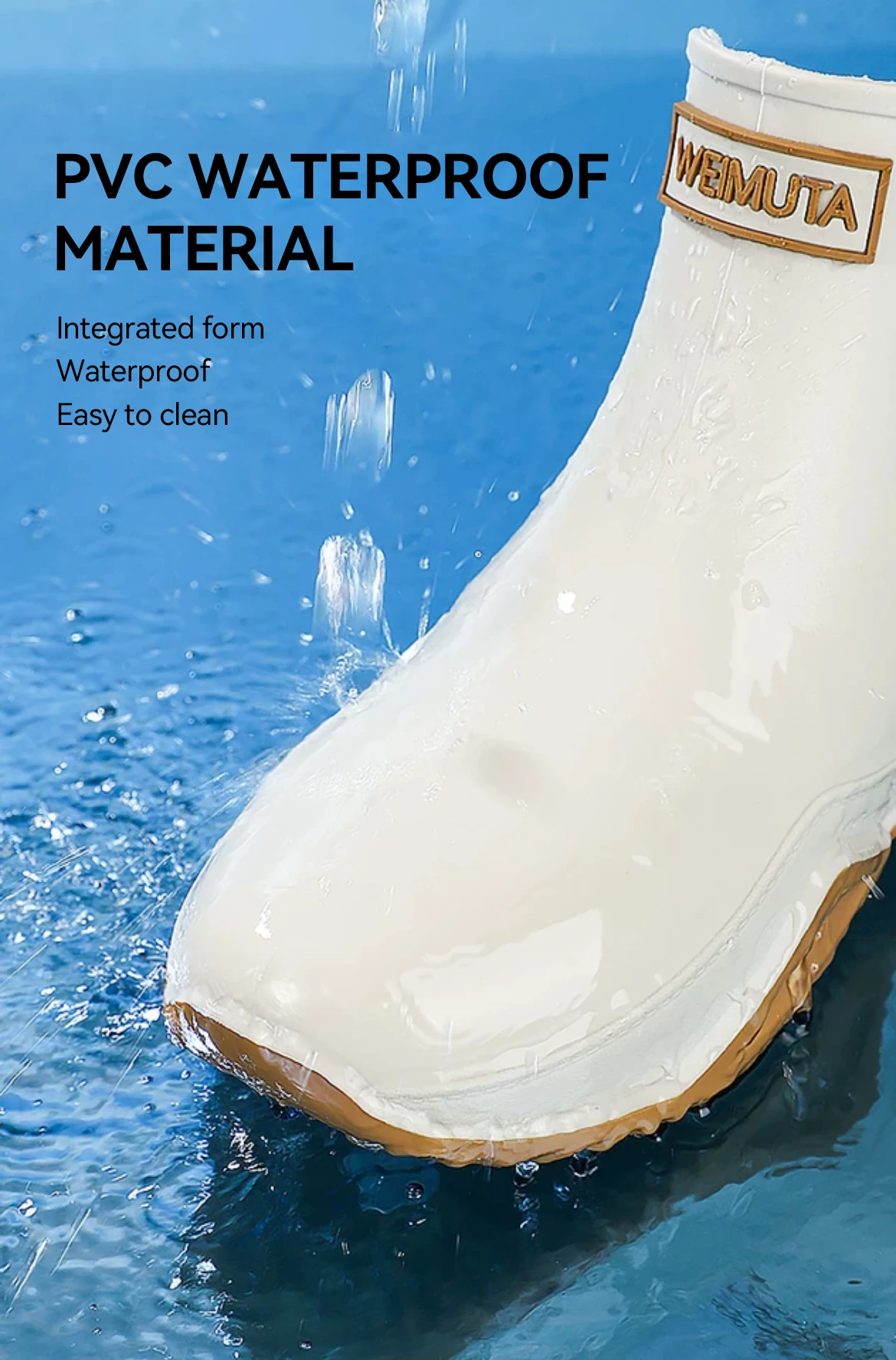 Fashion Couple's Outdoor Rain Boots New Men High Top Hiking Fishing Water Shoes Anti-slip Chef Work Ankle Boots Waterproof Shoes