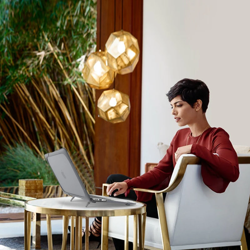 Stand Laptop Case for Macbook Air 13 Case M3 Air 15.3 inch cover For Macbook Pro 13 Case M2 M1 Pro 14 Macbook Pro 16 Case