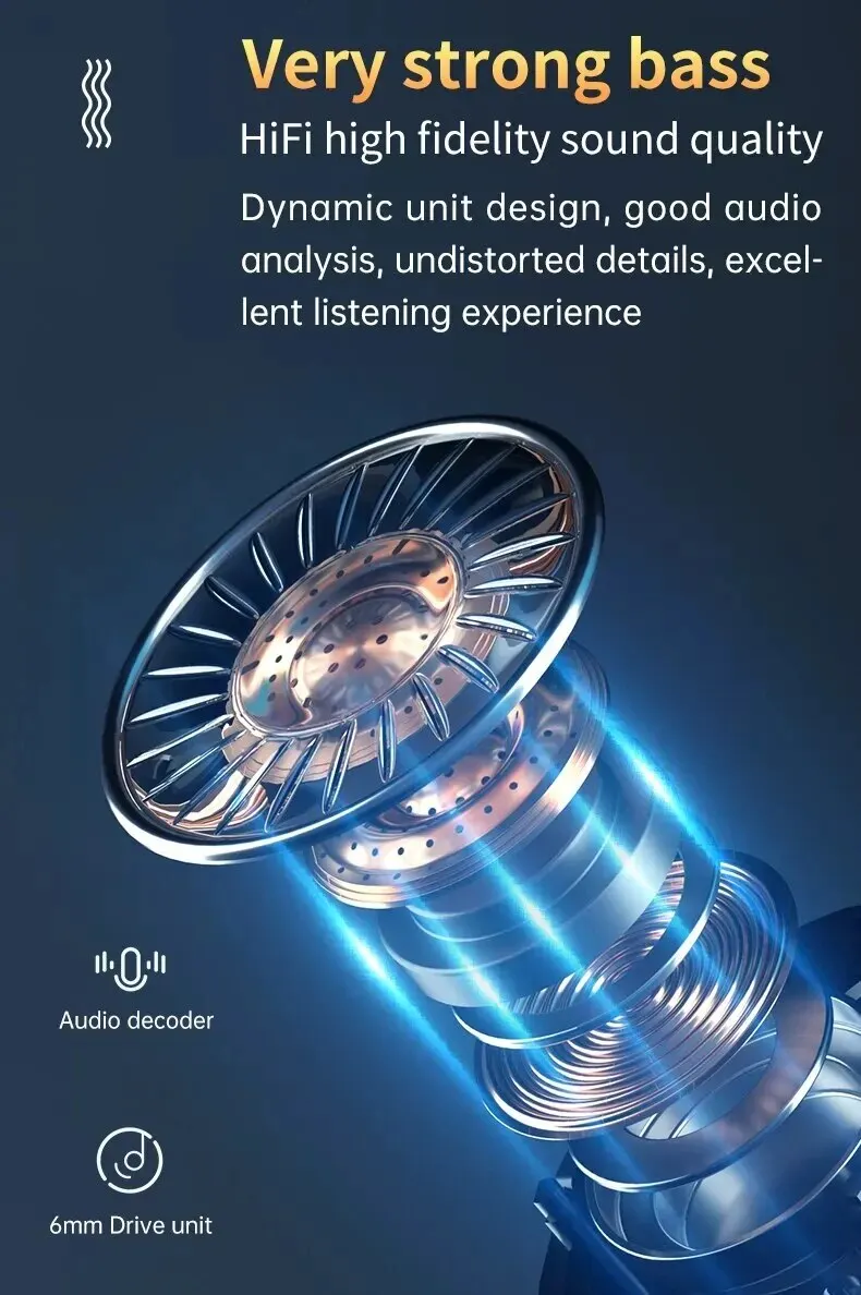 M19 Bluetooth Headset Wireless Tws Gaming Support Noise-cancelling Touch In-ear Mini Emergency Power Bank Headset