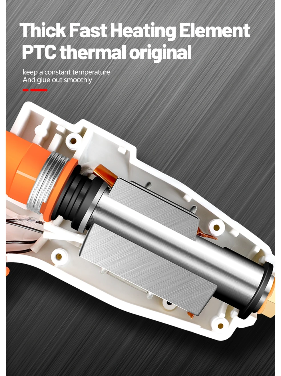 100W Hot Melt Glue Gun DIY Mini Household Industrial Guns Heat Temperature Electric Repair Tool Use 11mm Glue Sticks