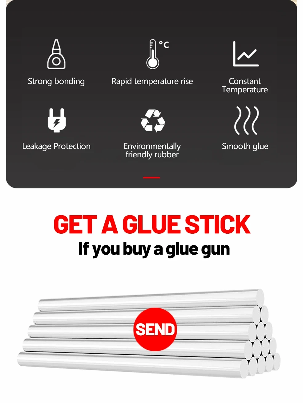 100W Hot Melt Glue Gun DIY Mini Household Industrial Guns Heat Temperature Electric Repair Tool Use 11mm Glue Sticks