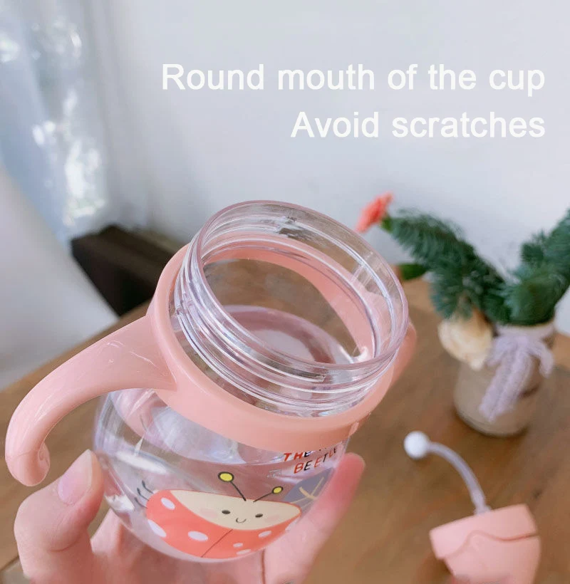 Baby Water Cup Straw Cute Anti-Choking Kindergarten Children Water Cup With Gravity Ball Duckbill Cup Infant Drinking Cup