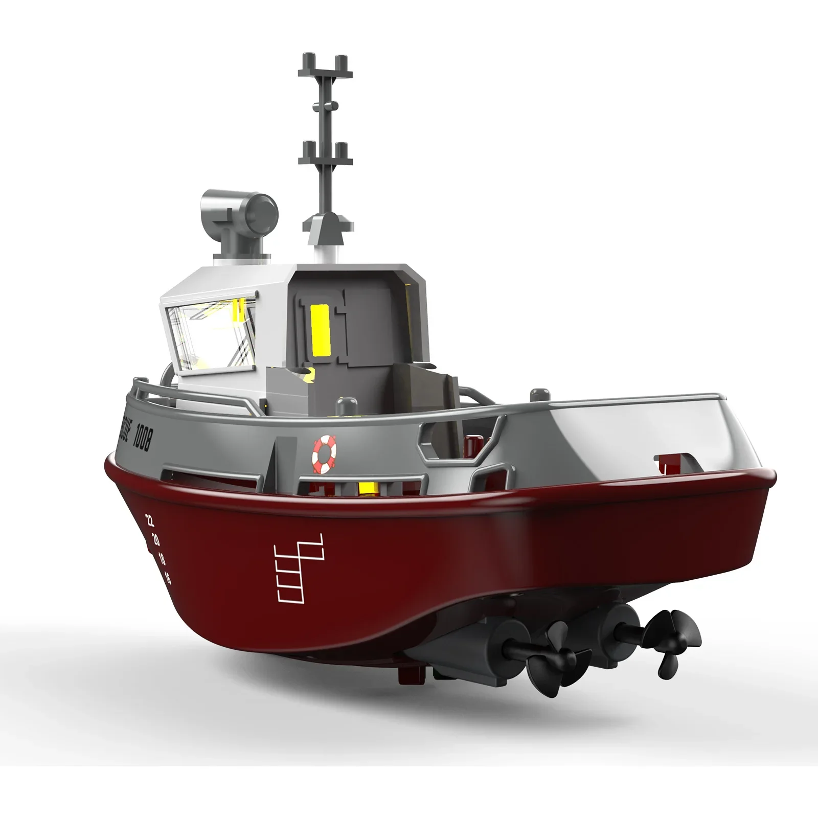 S820 RC Boat 2.4G 1/72 Powerful Dual Motors Wireless Electric Remote Control Tugboat Model Toys for Kids Gift