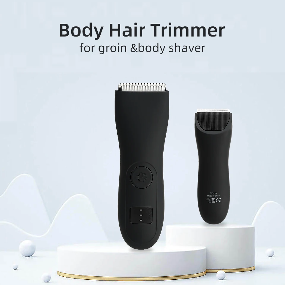 Mens Body Hair Trimmer for Men Balls Women Lady Shaver Hair Removal Bikini Trimmer Groin & Body Shaver Groomer Arm Beard Razor