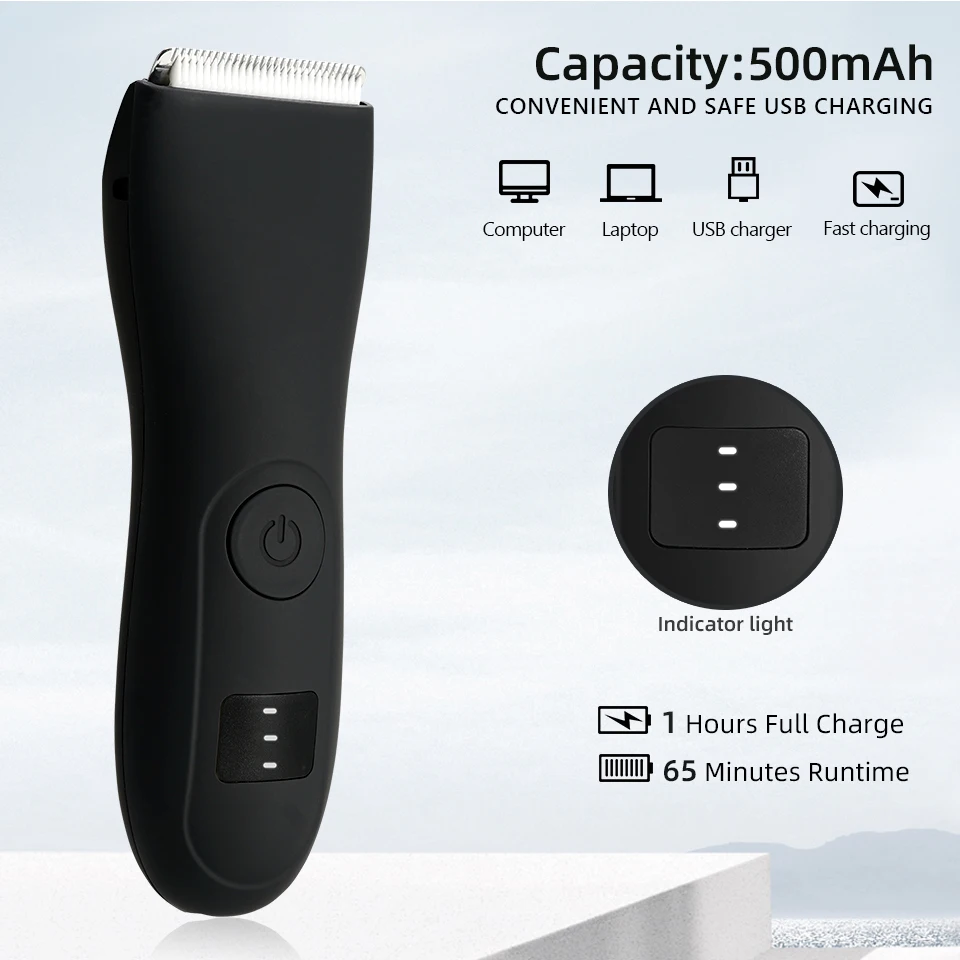 Mens Body Hair Trimmer for Men Balls Women Lady Shaver Hair Removal Bikini Trimmer Groin & Body Shaver Groomer Arm Beard Razor