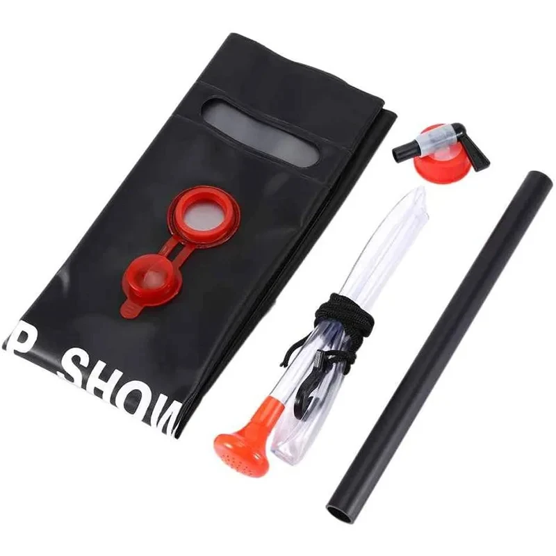 Outdoor Shower Bags 20/40L Foldable Solar Shower Bag Outdoor Bath Water Bag Camping Sun Compact Heated Water Shower Bags Scrubbi