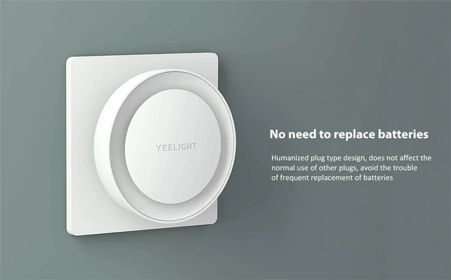 Yeelight Smart Night Light Intelligent Recognition Energy Saving Lighting Low Power Consumption Light Sensor EU plug