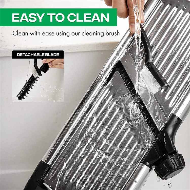 Mandoline Slicer Stainless Steel Vegetable Slicer Chopper Cutter for Potato Tomato Onion Carrot JT213