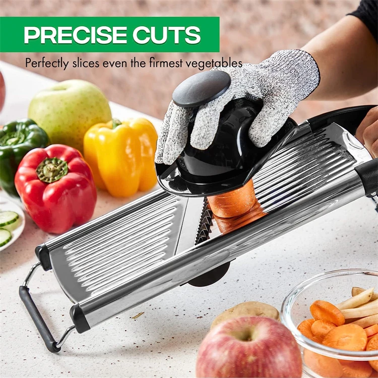 Mandoline Slicer Stainless Steel Vegetable Slicer Chopper Cutter for Potato Tomato Onion Carrot JT213
