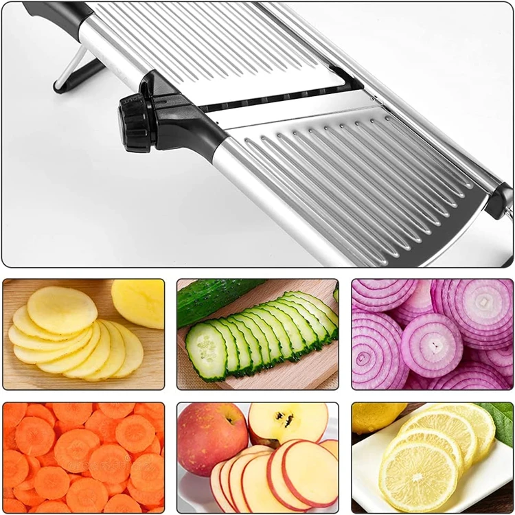 Mandoline Slicer Stainless Steel Vegetable Slicer Chopper Cutter for Potato Tomato Onion Carrot JT213