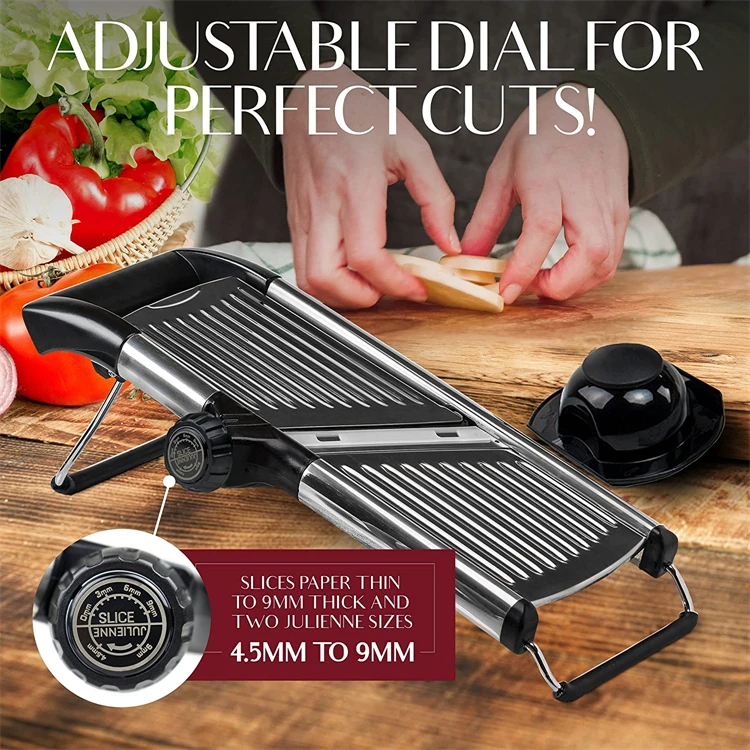Mandoline Slicer Stainless Steel Vegetable Slicer Chopper Cutter for Potato Tomato Onion Carrot JT213