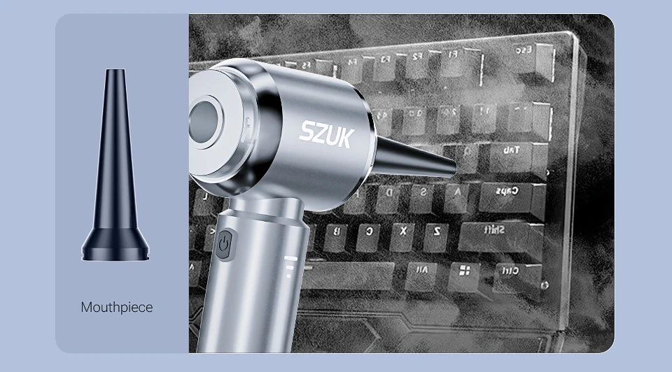 SZUK Car Vacuum Cleaner 180000PA Wireless Portable Cleaning Machine for Keyboard Powerful Mini Handheld Cleaner for Car and Home