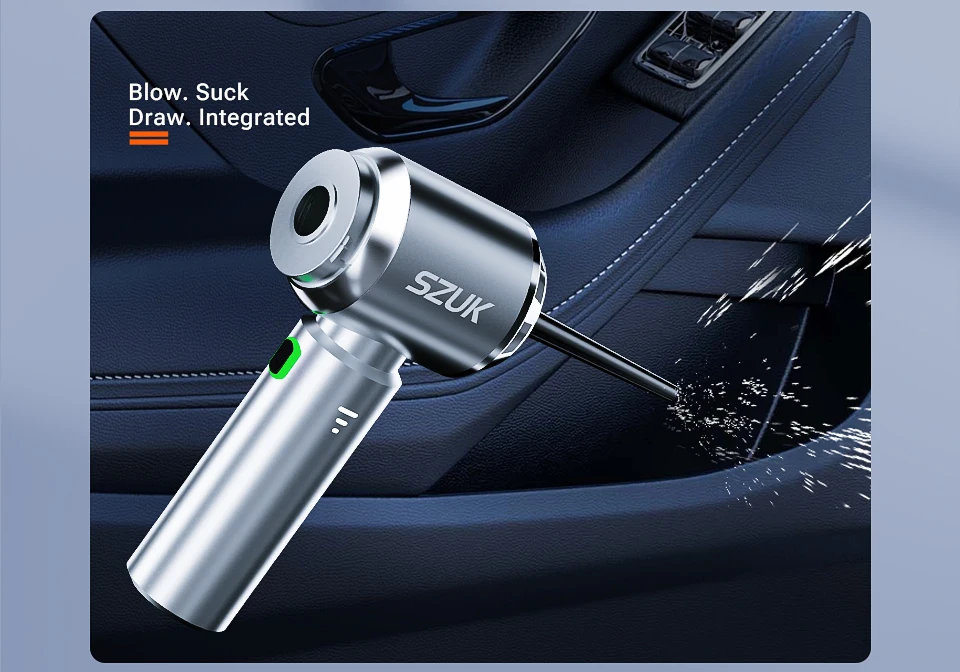 SZUK Car Vacuum Cleaner 180000PA Wireless Portable Cleaning Machine for Keyboard Powerful Mini Handheld Cleaner for Car and Home