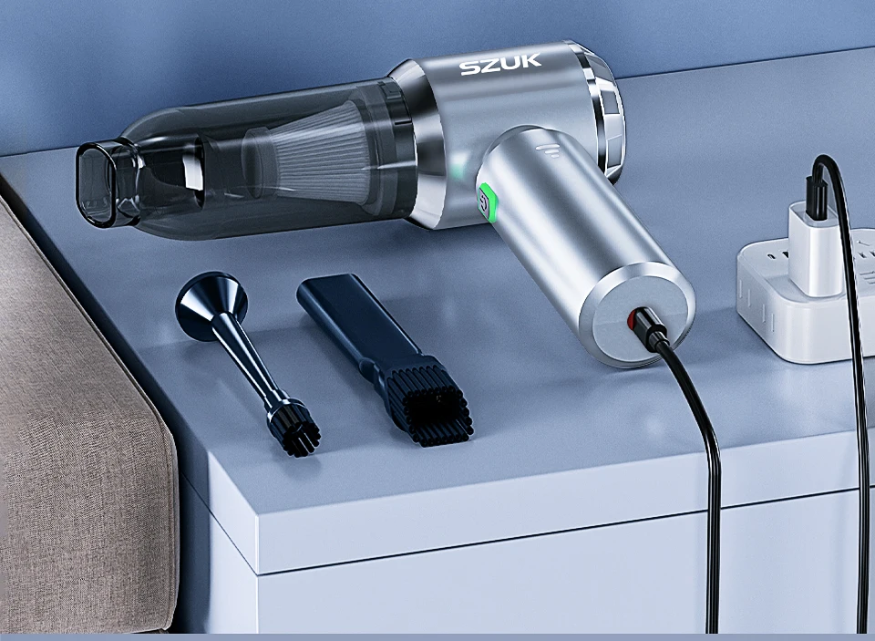 SZUK Car Vacuum Cleaner 180000PA Wireless Portable Cleaning Machine for Keyboard Powerful Mini Handheld Cleaner for Car and Home