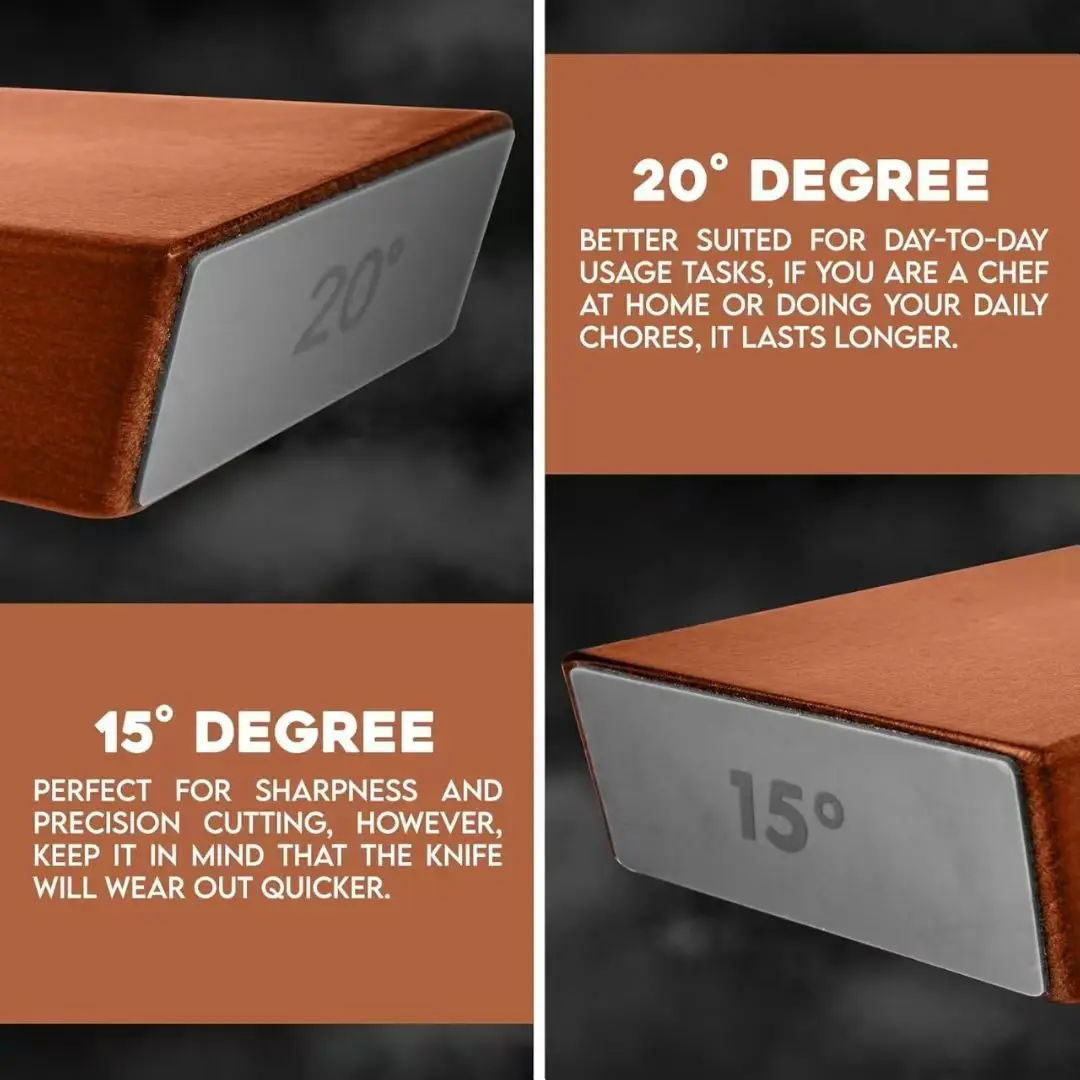 ערכת שיוף סכינים מקצועית עם זוויות מדויקות