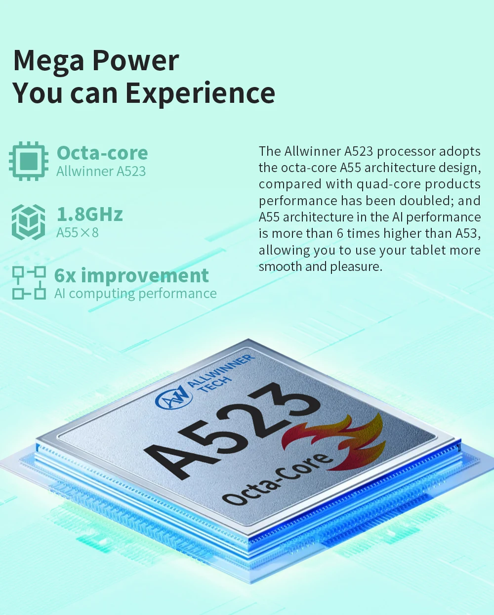 Teclast P85T 2024 Tablet (Allwinner A523 1.8GHz 8-Core/10GB (4GB+6GB)RAM/64GB ROM/8 Inch 1200*800iPS/WiFi 5/BT 5.0/5000mAh