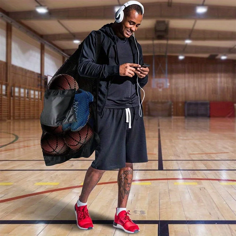 Soccer Basketball Drawstring Ball Bag Tennis Volleyball Storage Bag Sports Storage Bag Single Shoulder Easy to Carry