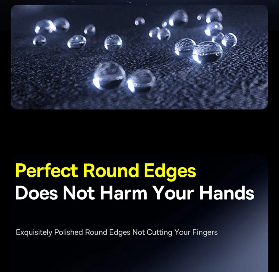 Baseus Tempered Glass for iPhone 16 Pro Max Plus Screen Protector for iPhone 15 14 13 12 11 Pro Max Clear Edge Anti-Peeping Film