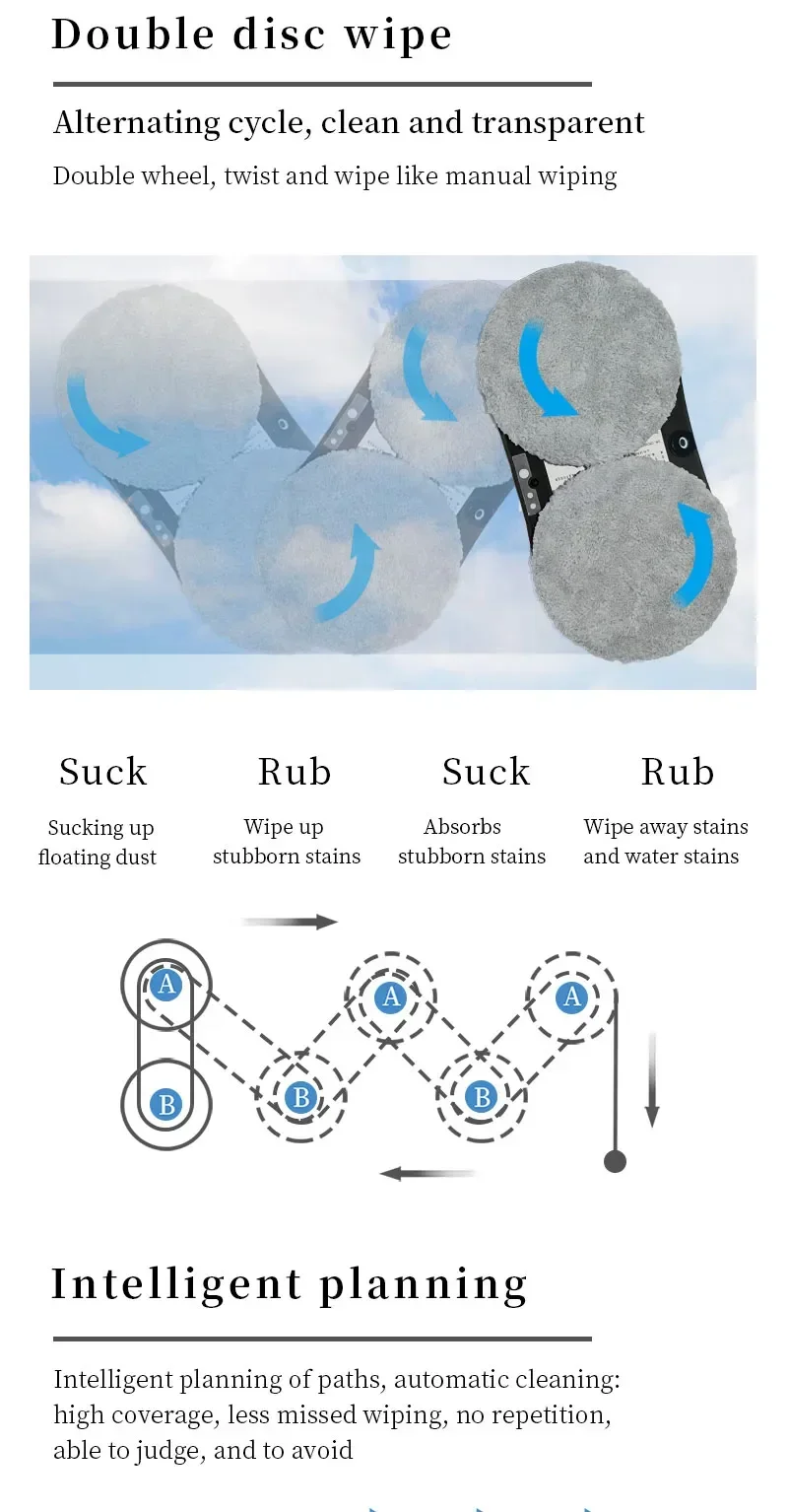 Window cleaning robot Water spray intelligent cleaning robot Brushless motor Glass washer spray window cleaning robot