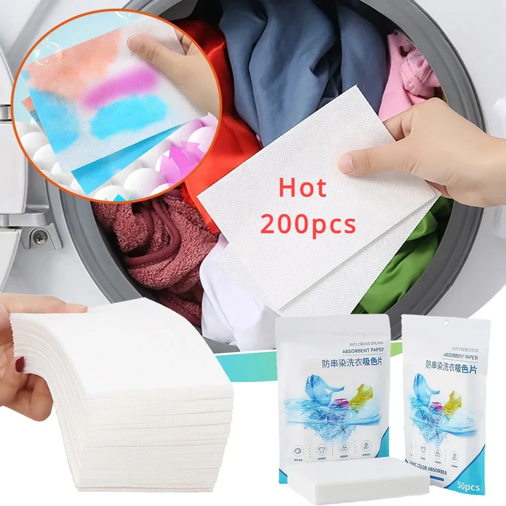 Color Absorbing Paper For Washing Machine Accessories Personal Care Cleaning Clothing Decolorizing Cloth Laundry Home