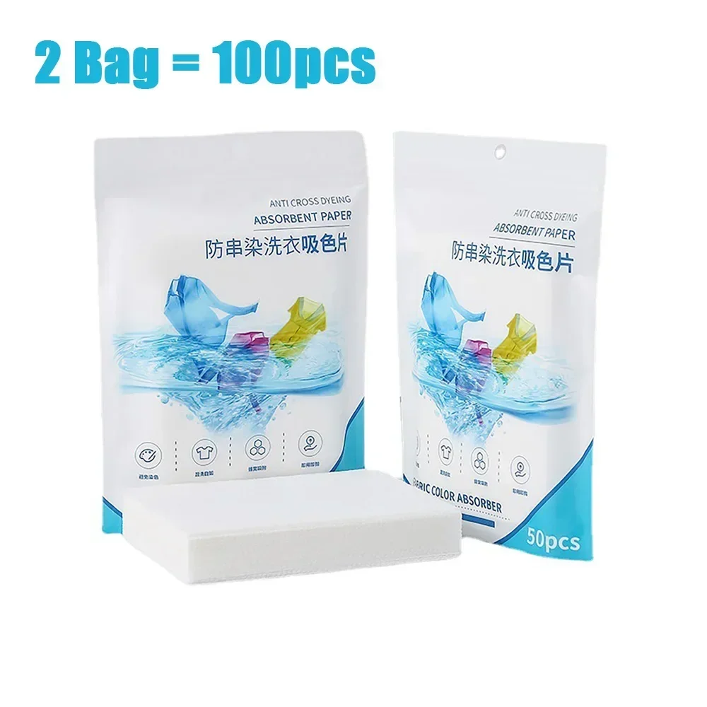 Color Absorbing Paper For Washing Machine Accessories Personal Care Cleaning Clothing Decolorizing Cloth Laundry Home