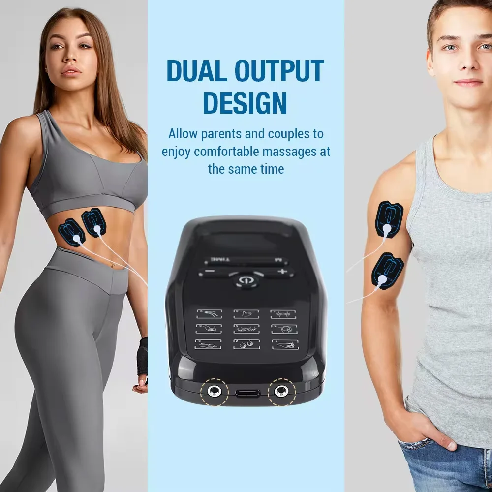 Physiotherapy TENS Electric Muscle Stimulator EMS Acupuncture Body Massage Digital Meridian Therapy Slimming Machine Pain Relief