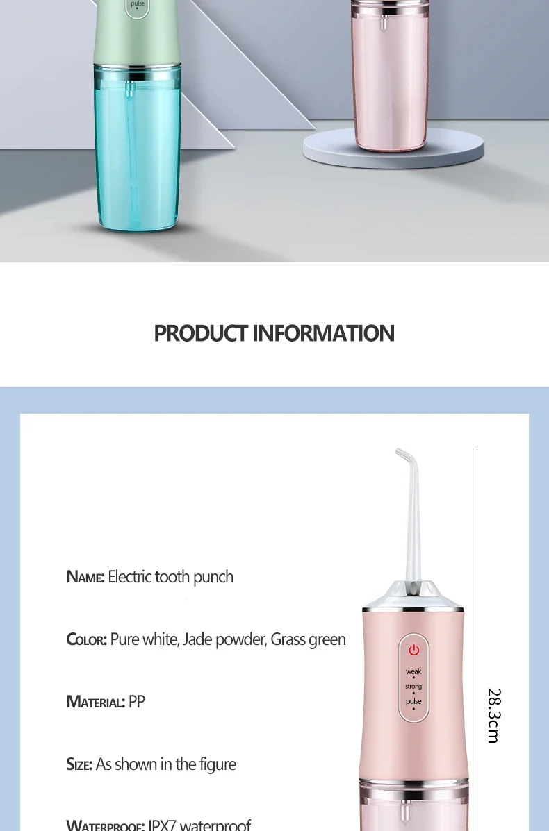 Xiaomi MIJIA Smart Electric Oral Irrigator Water Flosser 4 Jets 3 Modes USB Charging Water Jet Irrigator Dental Teeth Cleaner