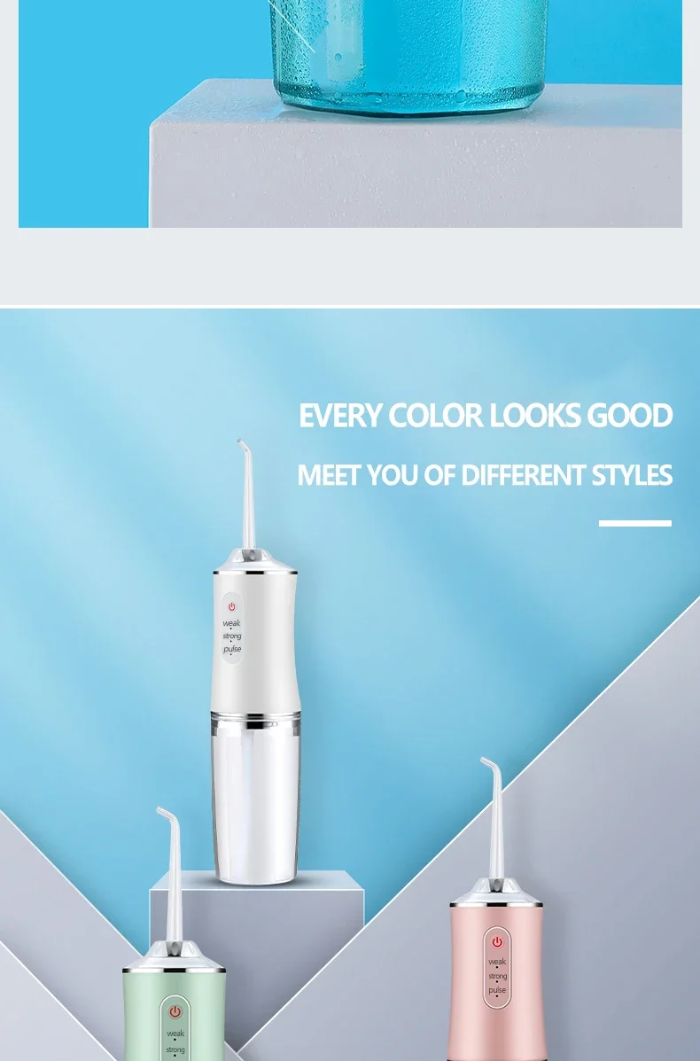 Xiaomi MIJIA Smart Electric Oral Irrigator Water Flosser 4 Jets 3 Modes USB Charging Water Jet Irrigator Dental Teeth Cleaner