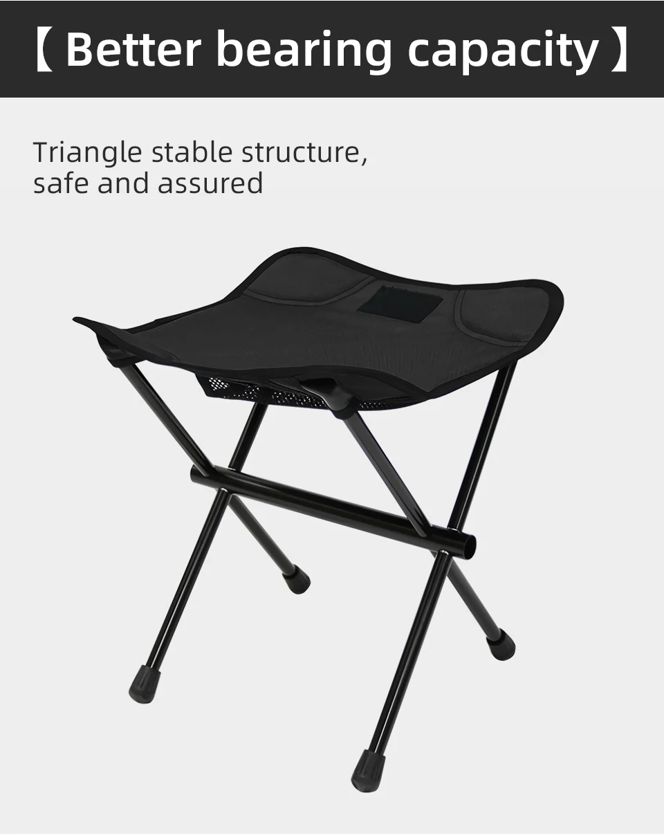Camping Portable Folding Stools Ultralight Aluminium Alloy Storage Chair MIni Fishing Chair Picnic Lighweight Furniture