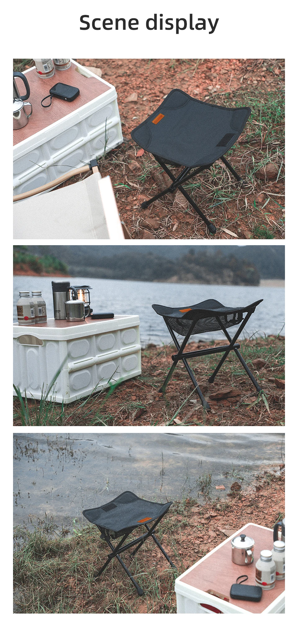 Camping Portable Folding Stools Ultralight Aluminium Alloy Storage Chair MIni Fishing Chair Picnic Lighweight Furniture
