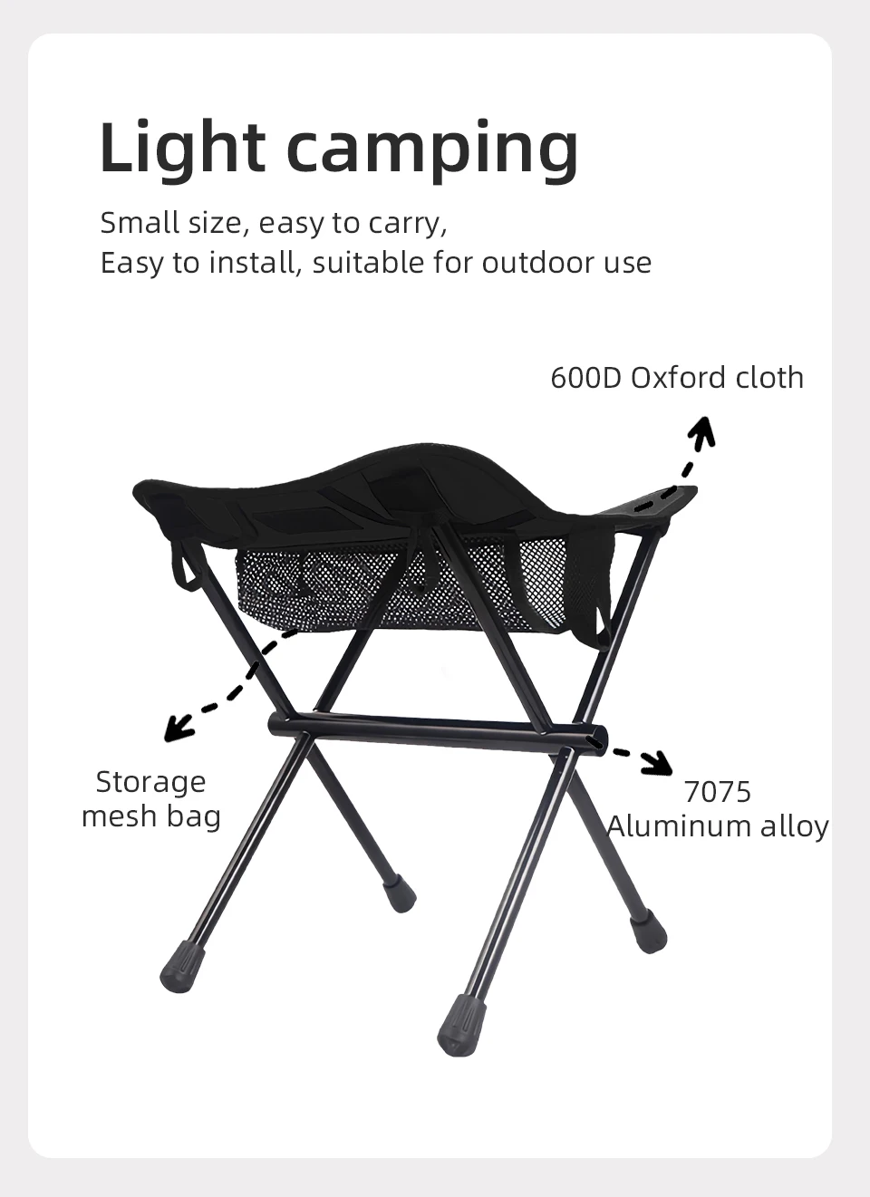 Camping Portable Folding Stools Ultralight Aluminium Alloy Storage Chair MIni Fishing Chair Picnic Lighweight Furniture