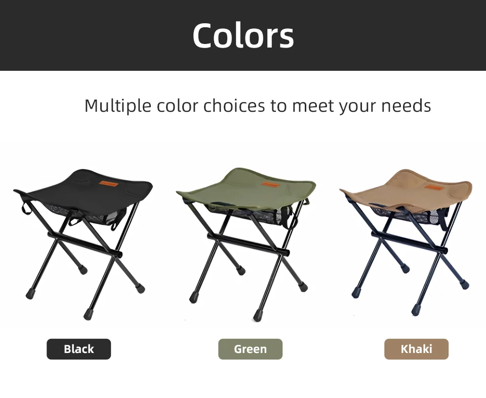 Camping Portable Folding Stools Ultralight Aluminium Alloy Storage Chair MIni Fishing Chair Picnic Lighweight Furniture