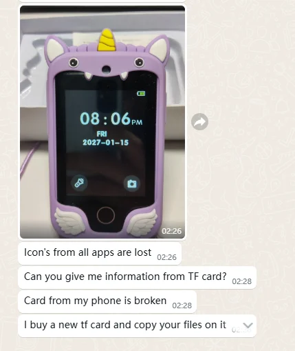 Kids Smart Phone Camera Toys Touchscreen Unicorn Baby Mobile MP3 Player Digital Camera Educational Toys for Girls Boys Age 3-8