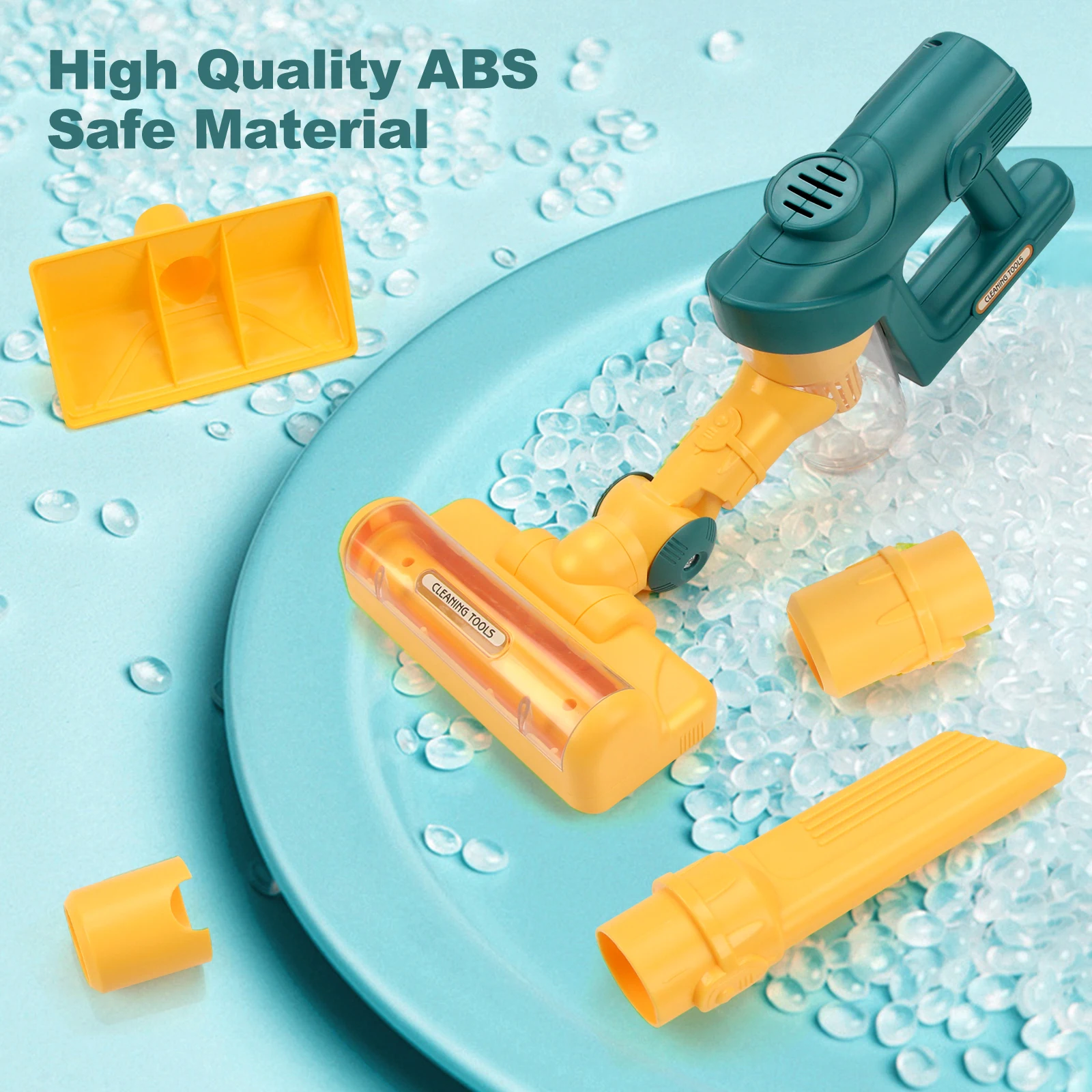 Electric Mini Vacuum Cleaner Simulation Housework Dust Catcher with Light and Music for Kids Gifts Educational Pretend Play Toys