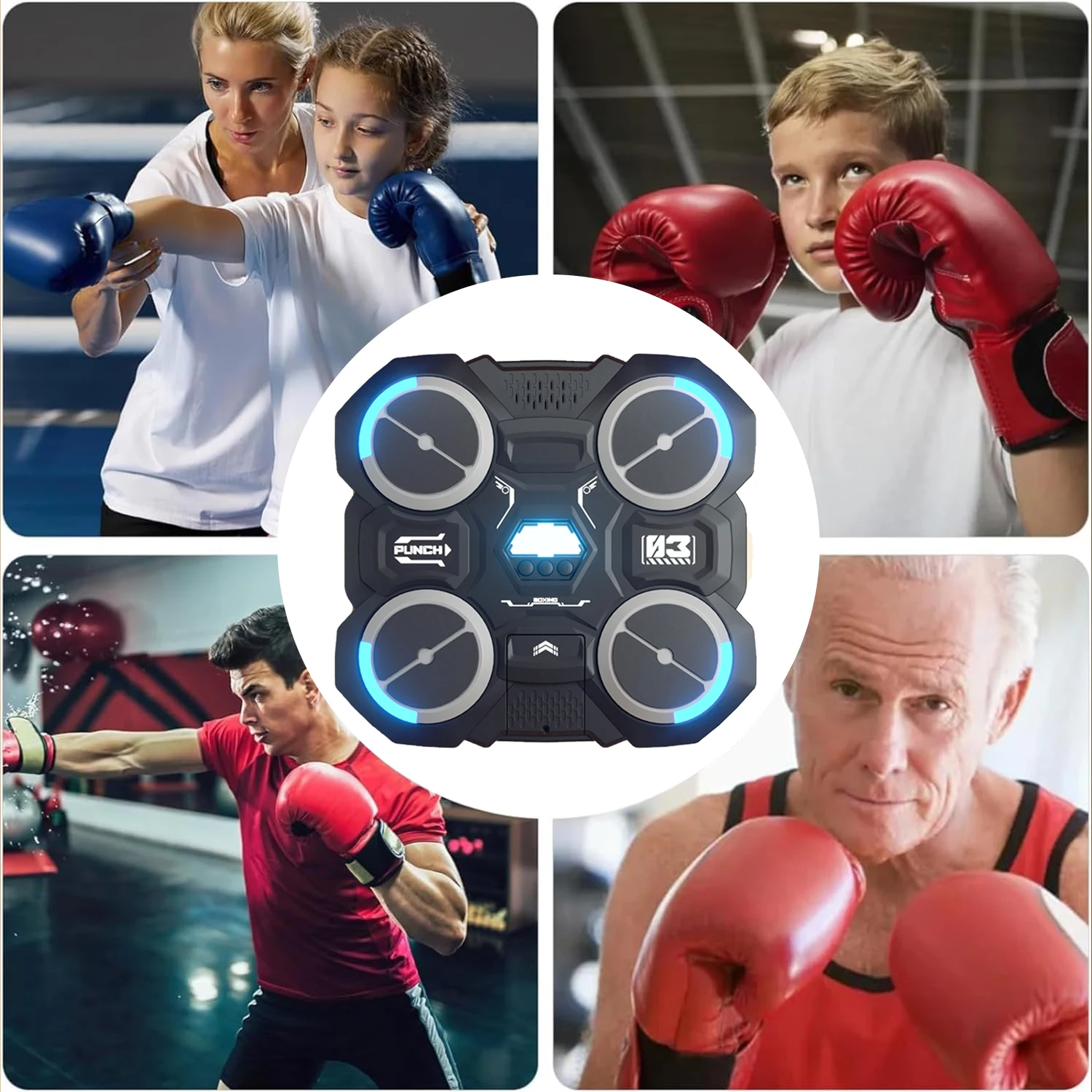 Funny Music Boxing Machine For Children Smart Music Boxing Machine Wall Mounted Decompression Wall Target Toys Boxing Trainer