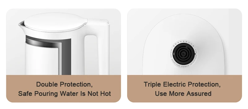 XIAOMI MIJIA Thermostatic Electric Kettles 2 Pro,Tea Kettle for Hot Water, Coffee & Tea,1.7L,With Auto Shut-Off,220V,CN Version