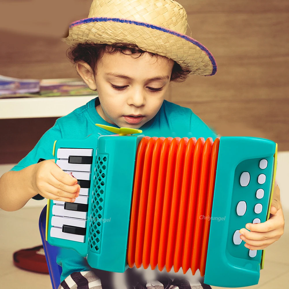 Accordion for Kids Musical Indoor and Outdoor Playing Musical Instrument Educational Toys Gifts for Toddlers Boys Girls